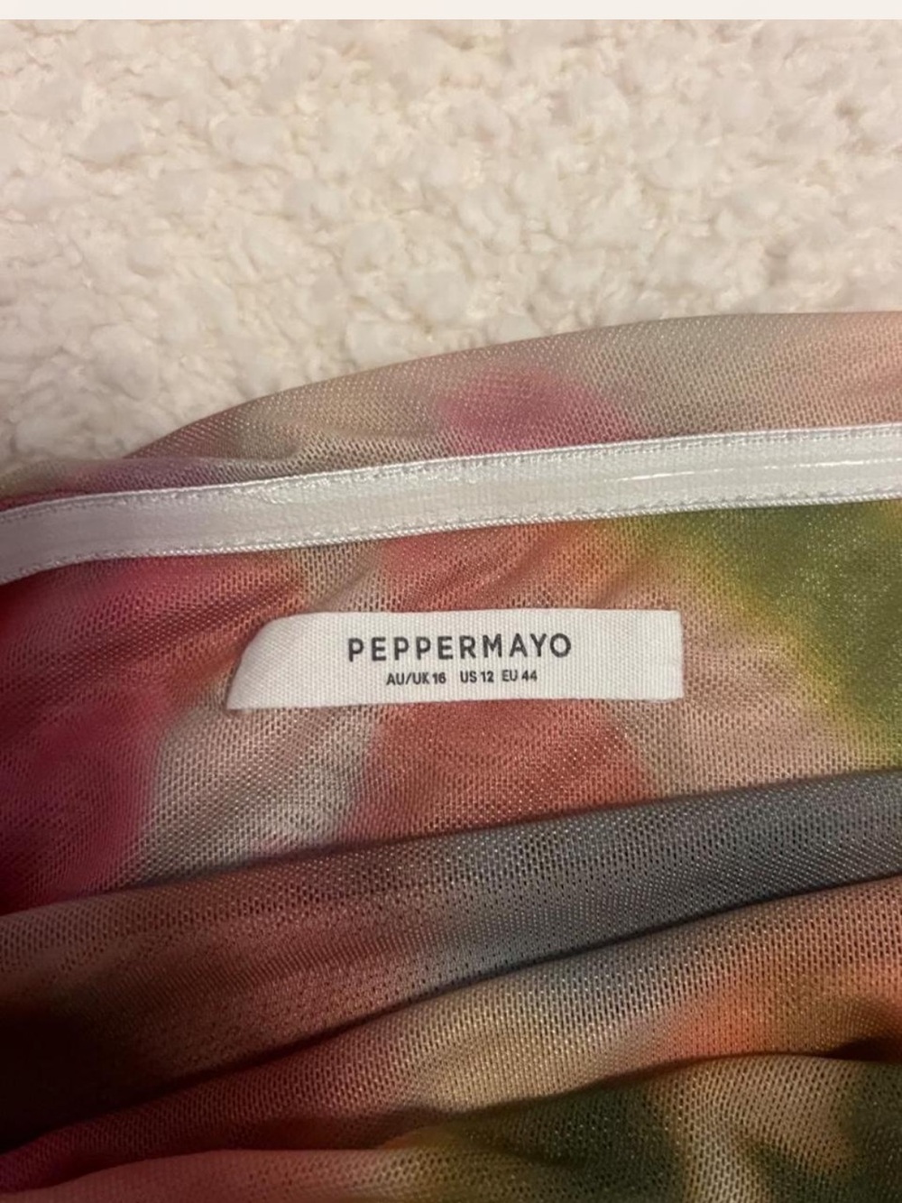 Like New Strapless Dress- Pink Multi Floral - Picture 3 of 3